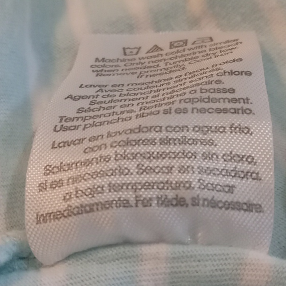 Calvin Klein Boy's Short Sleeve Shirt Size M (10-12) Teal Stripes - Picture 10 of 10
